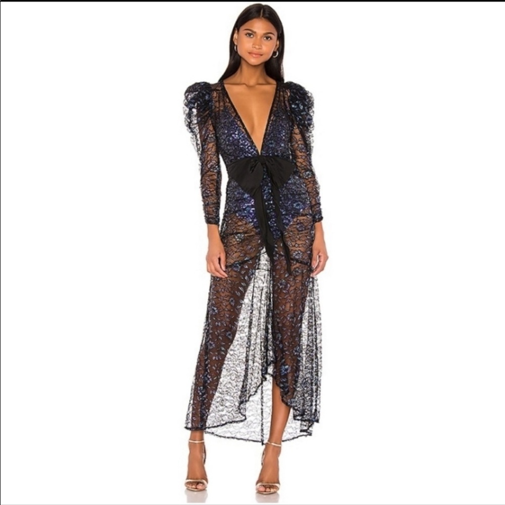 NWT Free People Rodin Maxi Dress with bodysuit XS